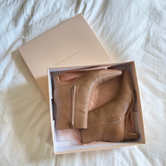 Loeffler Randall // Lennon Brown Leather Ankle Boots - Picture 10 of 10